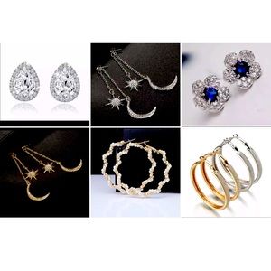 Brand new 6 pairs earrings